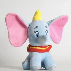 2 Peluches Dumbo l’éléphant bleue et grise