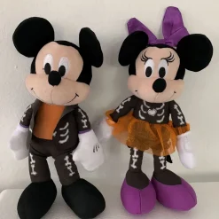 2 Peluches Mickey et Minnie Halloween