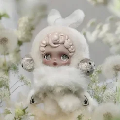Blind box peluche style Skullpanda thème floral