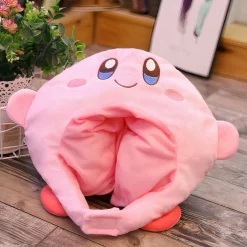 Bonnet rose en peluche Kirby