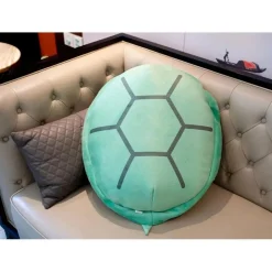 Coussin peluche carapace de tortue