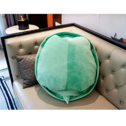 Coussin peluche carapace de tortue