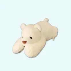 Grande peluche lestée ours blanc