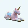 Grande peluche licorne cheval rose