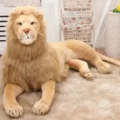 Grande peluche lion