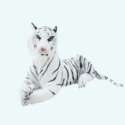 Grande peluche tigre blanc