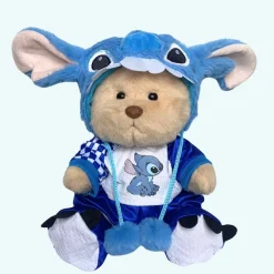Nino – L’ours en peluche articulé fait main avec son déguisement Stitch