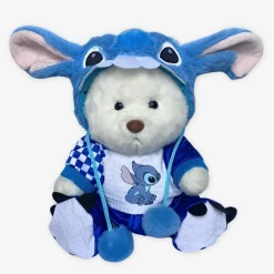 Nino – L’ours en peluche articulé fait main avec son déguisement Stitch