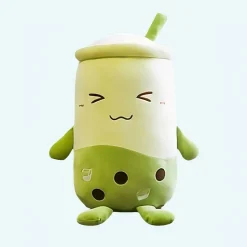 Oreiller en peluche Thé Matcha Bubble tea