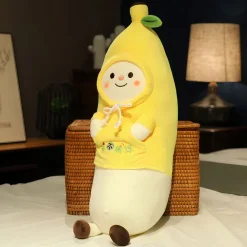 Oreiller peluche banane Kawaii