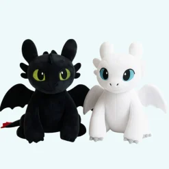 Pack de peluche Dragon Krokmou noir + Furie Eclair