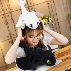 Pack de peluche Dragon Krokmou noir + Furie Eclair