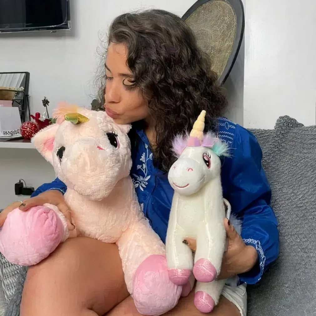 Pack de peluche licorne arc-en-ciel trop mignonne