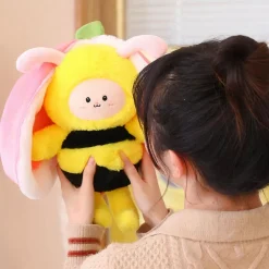 Peluche abeille fraise