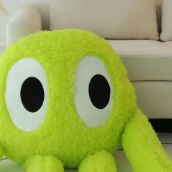 Peluche adorable de pieuvre géante verte