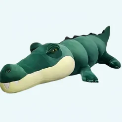 Peluche alligator bleu géante
