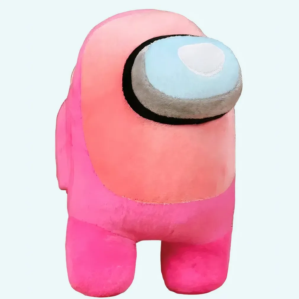 Peluche Among Us rose saumon