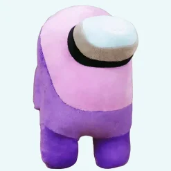 Peluche Among Us violette rose