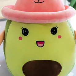 Peluche avocat mignon avec chapeau