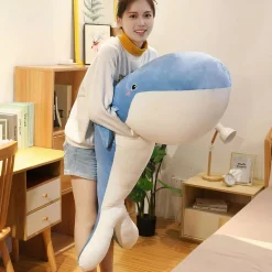 Peluche Baleine géante grise