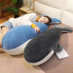 Peluche Baleine géante grise