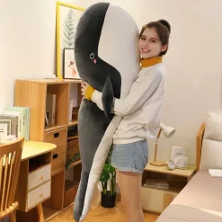 Peluche Baleine géante grise