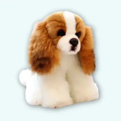Peluche bébé chien Cavalier King Charles
