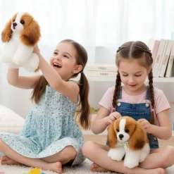 Peluche bébé chien Cavalier King Charles