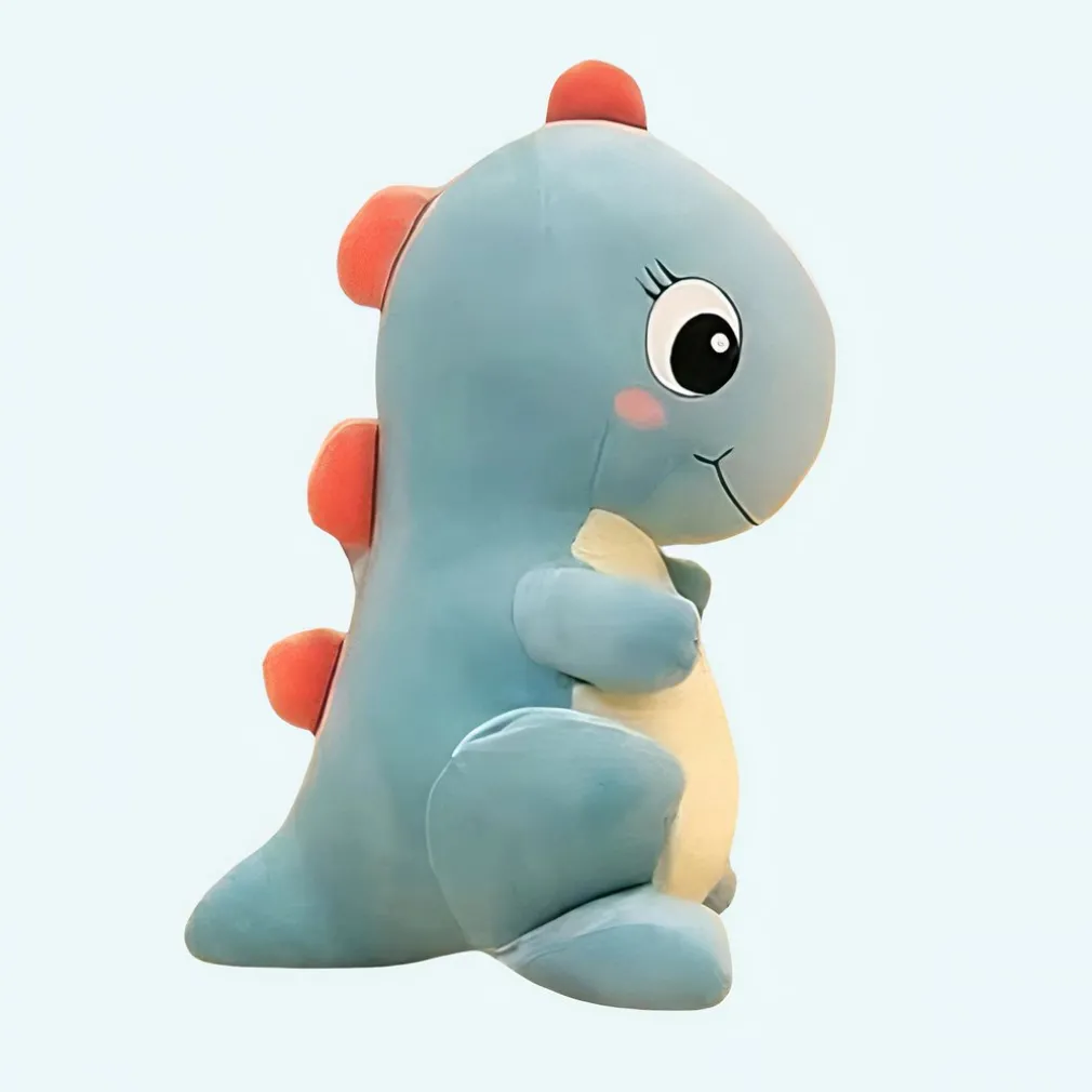 Peluche bébé dinosaure bleu