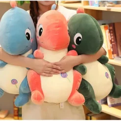 Peluche bébé dinosaure vert