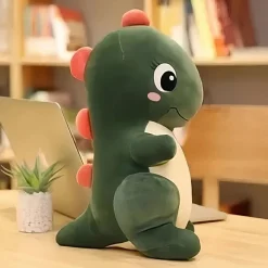 Peluche bébé dinosaure vert