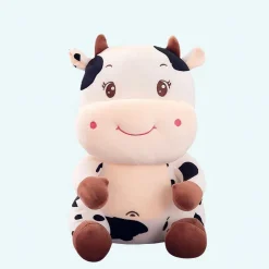 Peluche bébé vache brodé