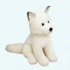Peluche blanche renard chien adorable