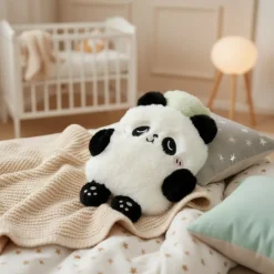 Peluche bouillotte à eau déhoussable design panda