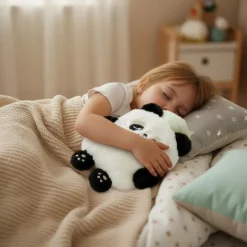 Peluche bouillotte à eau déhoussable design panda