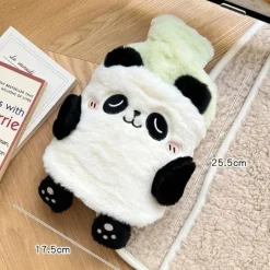 Peluche bouillotte à eau déhoussable design panda