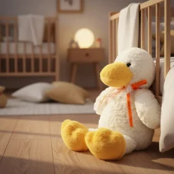 Peluche bouillotte canard pour micro-onde