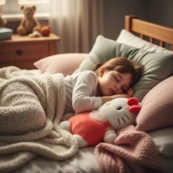 Peluche bouillotte Hello Kitty pour enfant apaisé