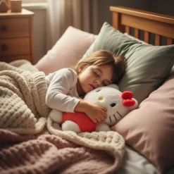 Peluche bouillotte Hello Kitty pour enfant apaisé