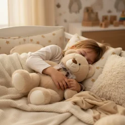 Peluche bouillotte ours déhoussable bébé
