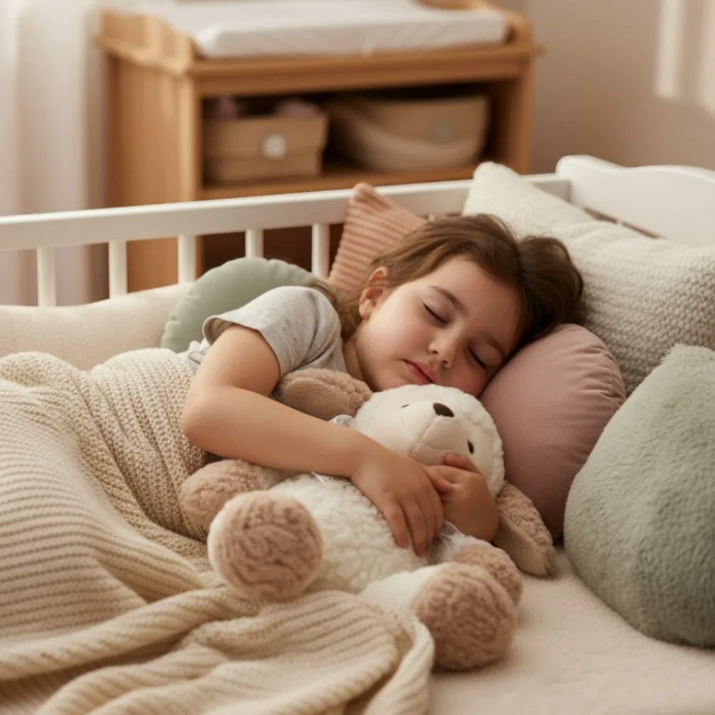 Peluche bouillotte sèche micro-ondable agneau blanc