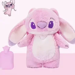 Peluche bouillotte toute douce de Stitch ou Angel