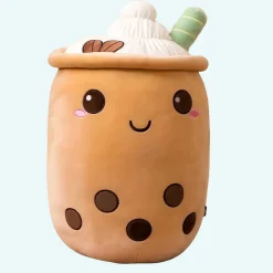 Peluche Bubble tea doux en forme de coussin