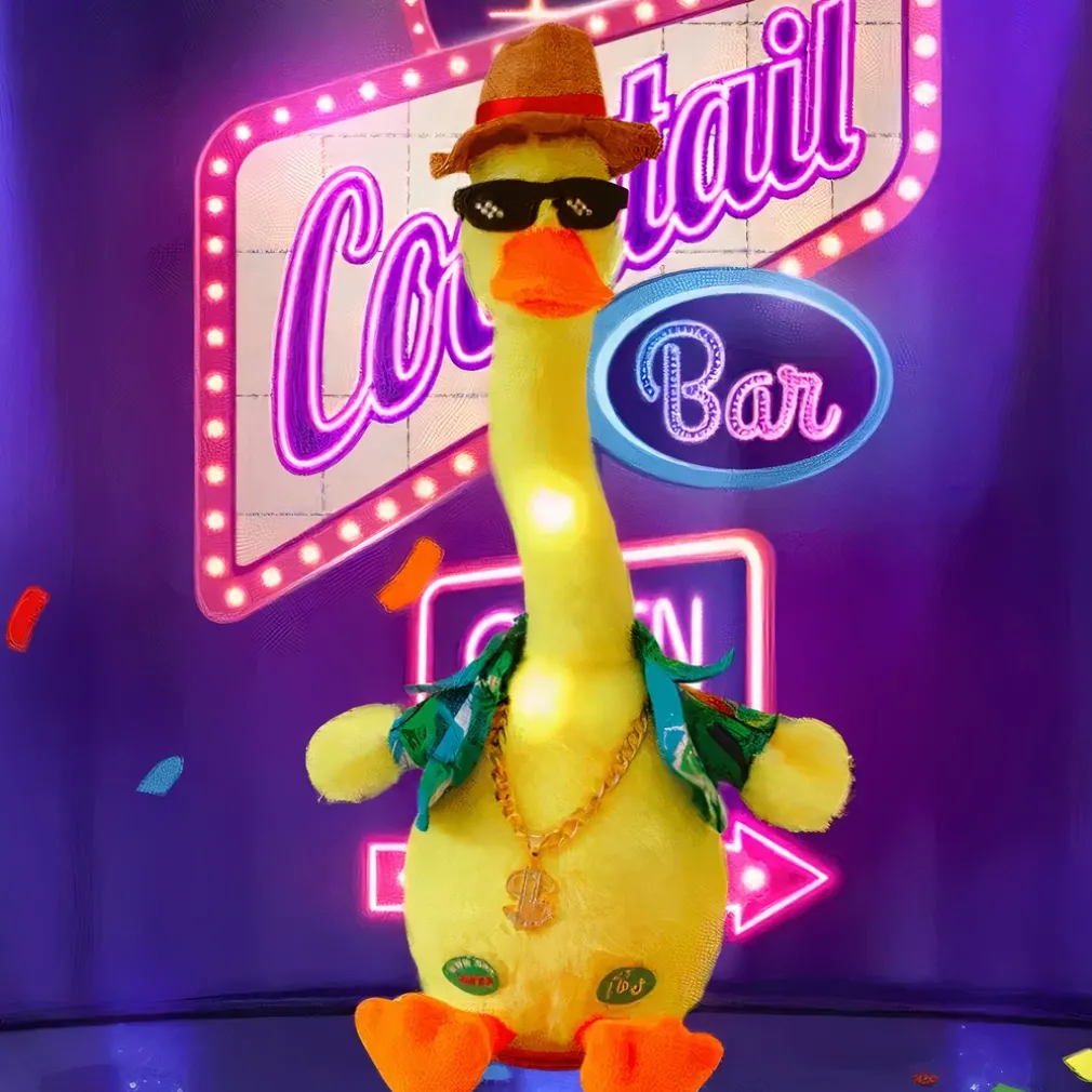 Peluche canard dansant