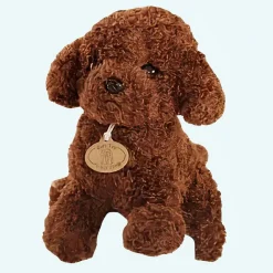 Peluche caniche marron