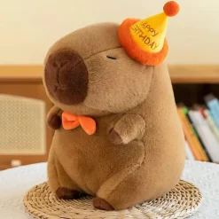 Peluche capybara d’anniversaire