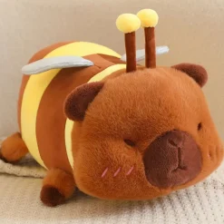 Peluche capybara déguisé en abeille
