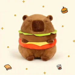 Peluche capybara hamburger