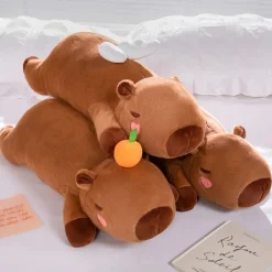 Peluche capybara oreiller moelleux
