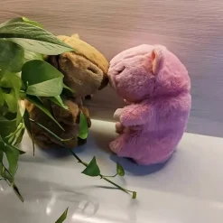 Peluche capybara respirante qui apaise
